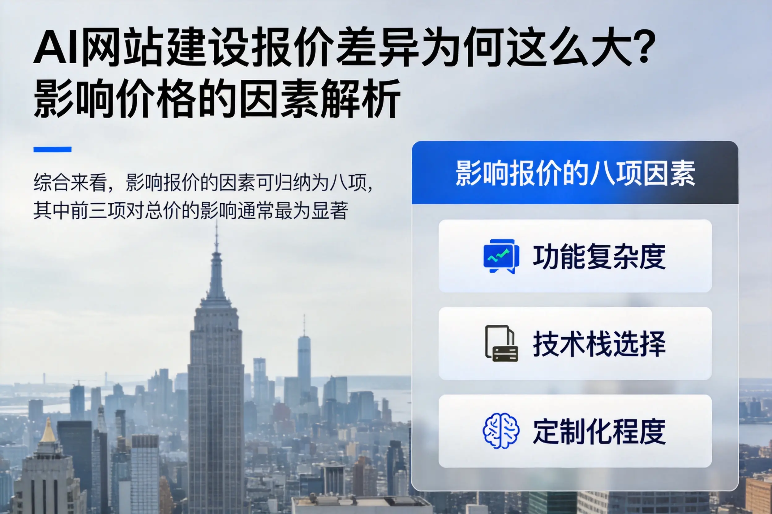 南充AI网站建设报价差异为何这么大?影响价格的因素解析