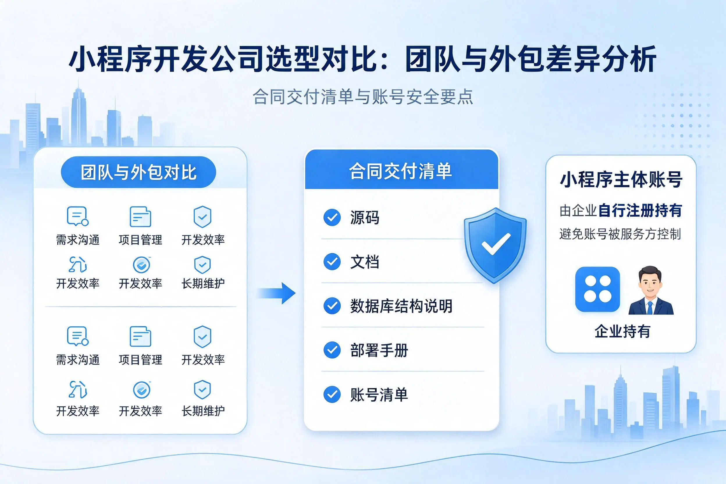 南充小程序开发公司选型对比：团队与外包差异分析