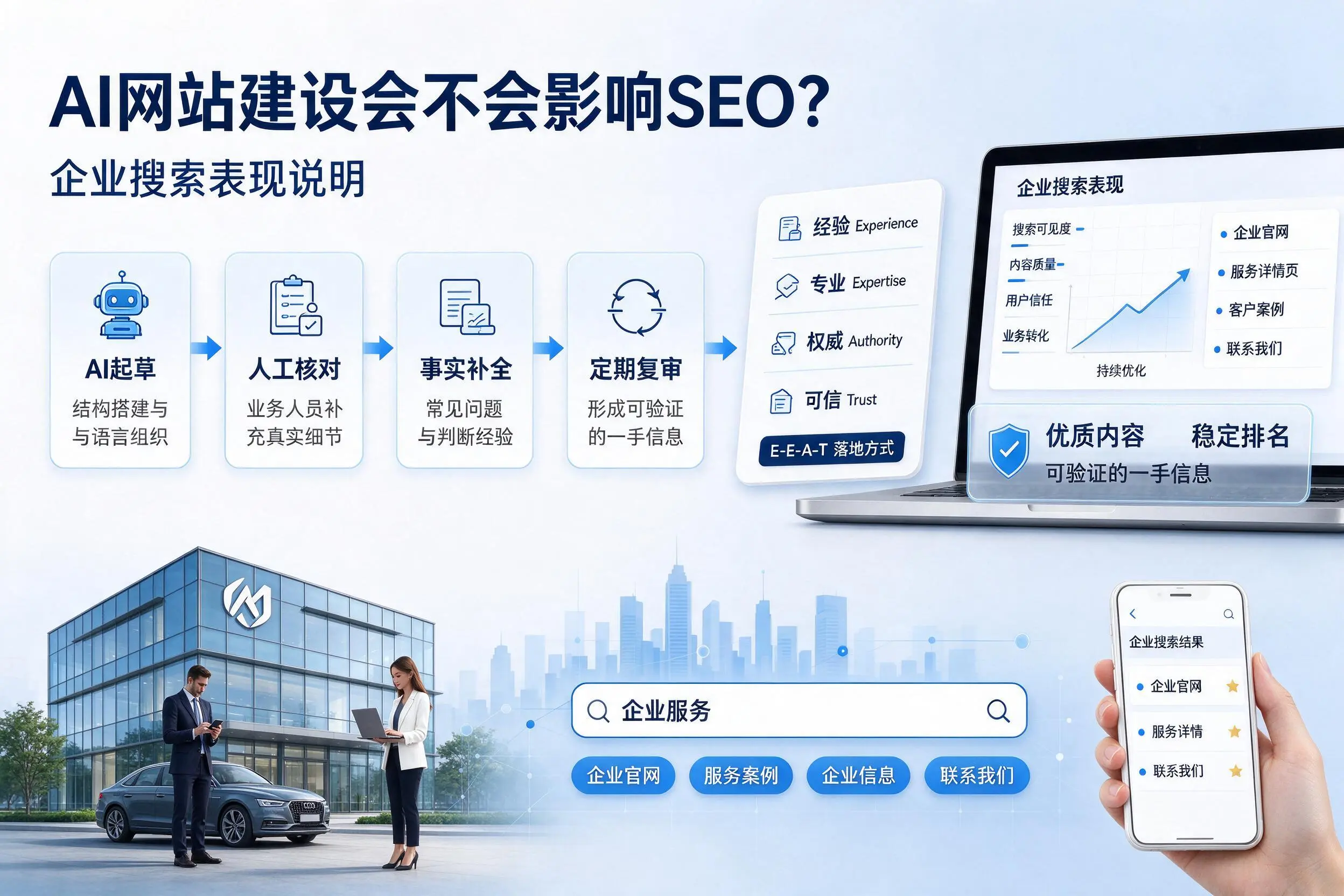 AI网站建设会不会影响SEO?南充企业搜索表现说明