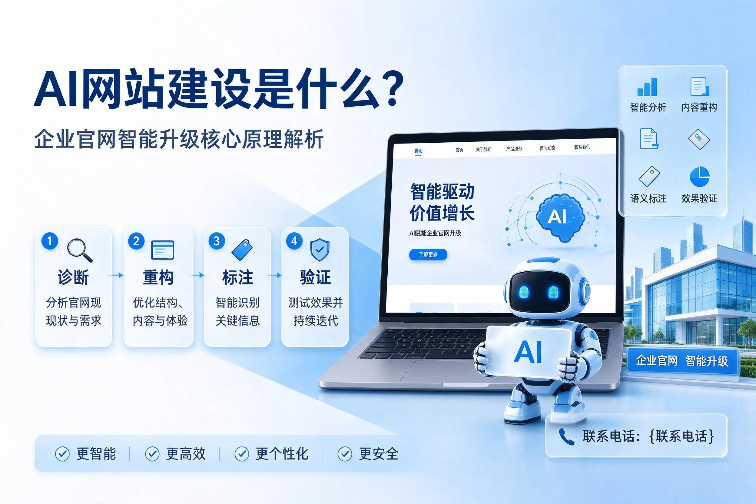AI网站建设是什么?南充企业官网智能升级核心原理解析