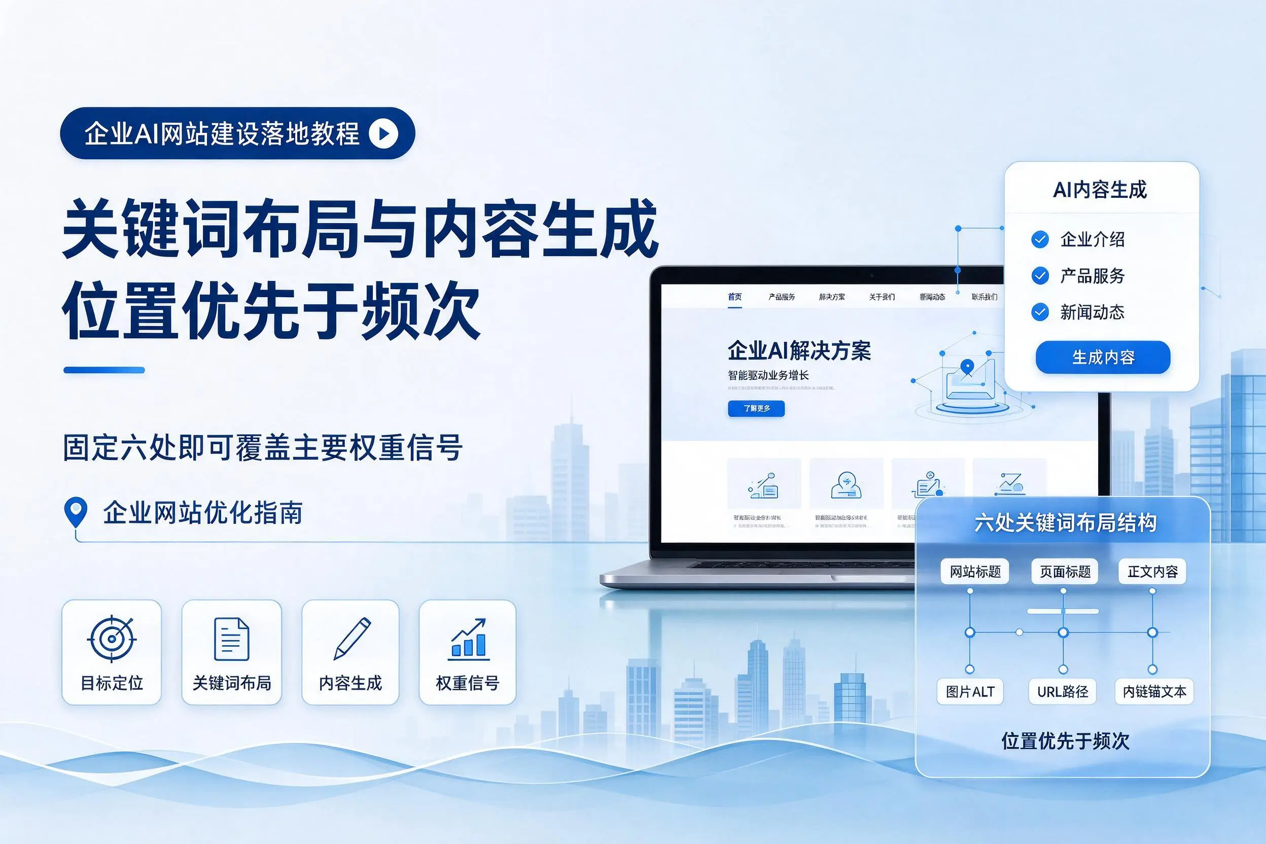南充企业AI网站建设落地教程:关键词布局与内容生成