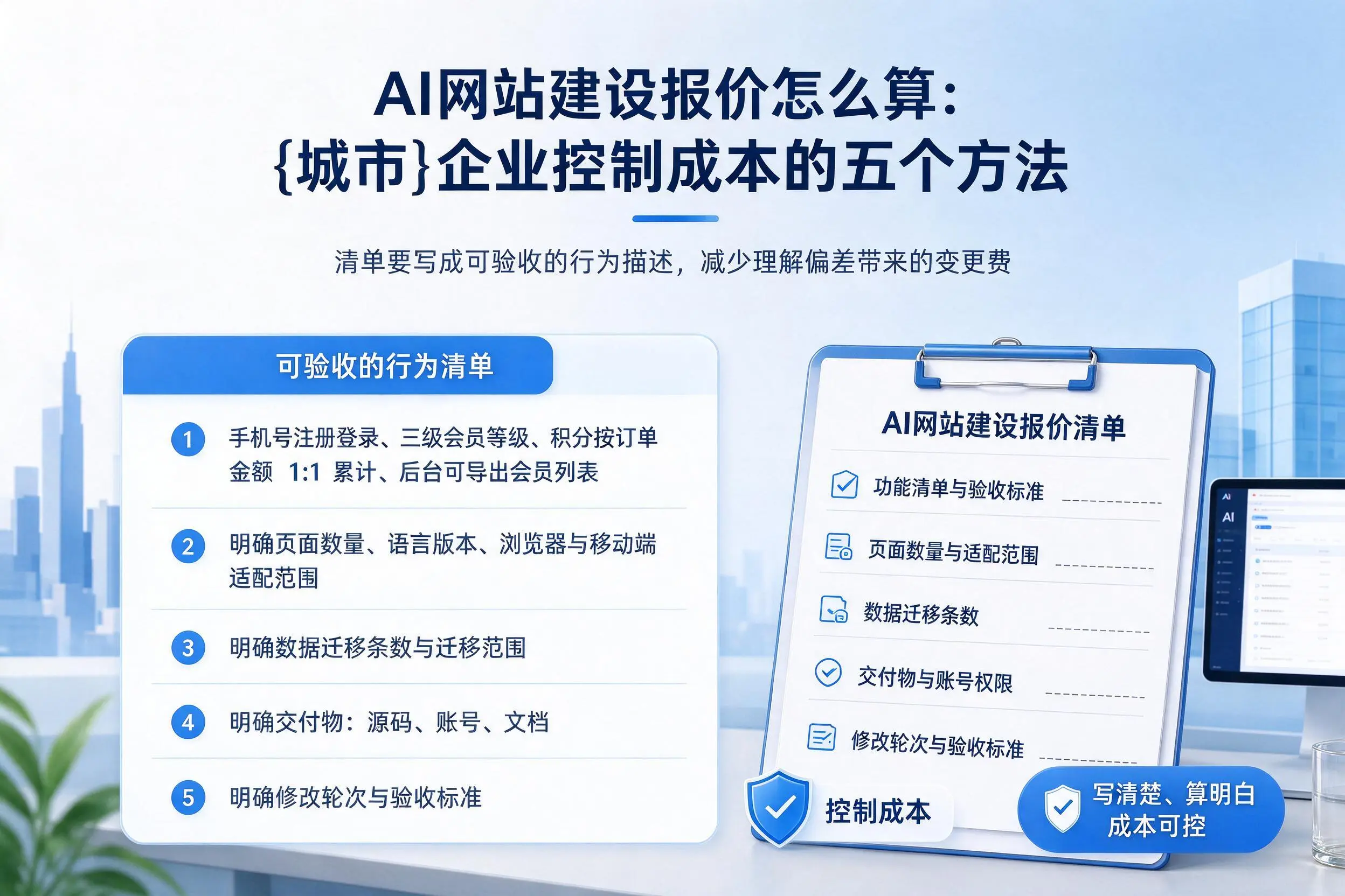 AI网站建设报价怎么算：南充企业控制成本的五个方法